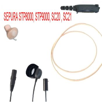 TC4 Sepura 3 wire kevlar surveillance personal wireless induction neckloop and earpiece kit